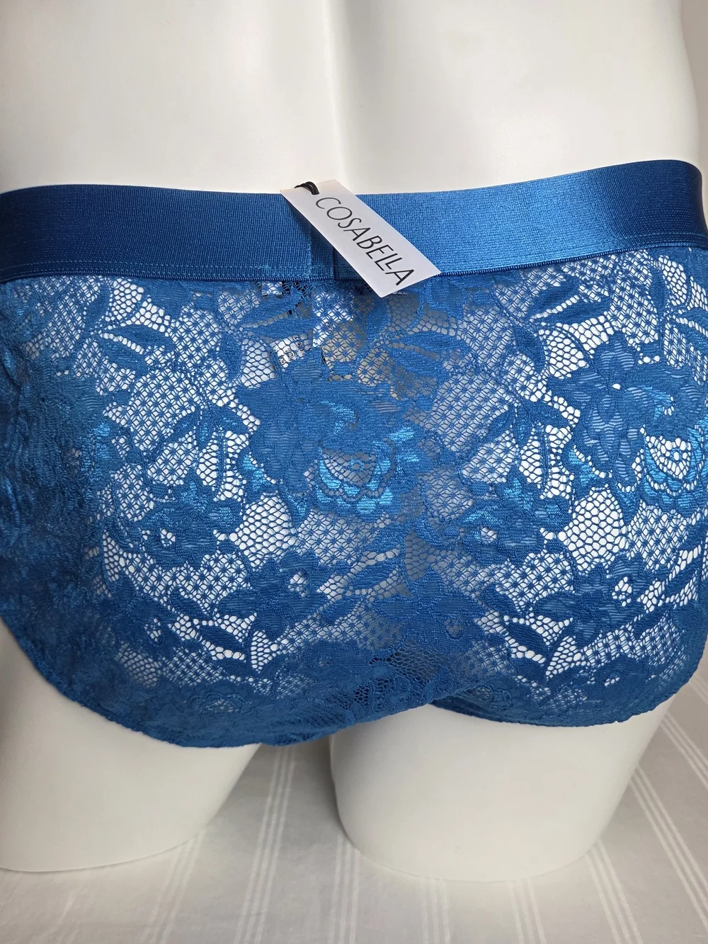 Cosabella Royal Blue Lace Jockstrap Brief